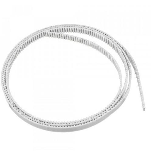 BELT 6MM TIMING WHITE PU GT2 2GT POLYURETHANE STEEL CORE OPEN / METER