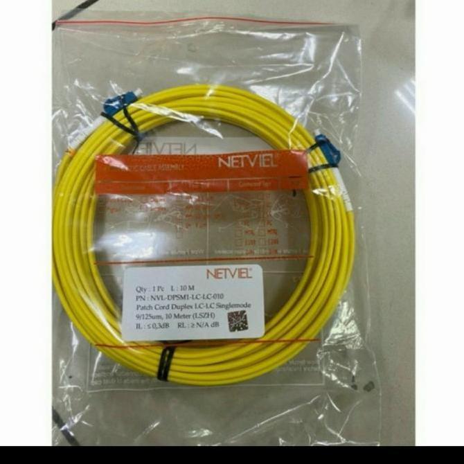 Netviel FO patch Cord LC LC 20M SM 9/125um Duplex/Fiber Optik LCLC