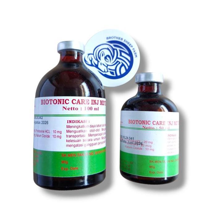 Ready stock BIOTONIC CARE INJ obat penguat otot dan syaraf Domba Aduan Kuda Sapi