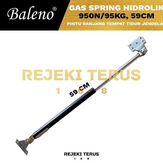 Gas Spring Hidrolik 950N/95kg HITAM Pintu Ranjang Tempat Tidur Jendela CO