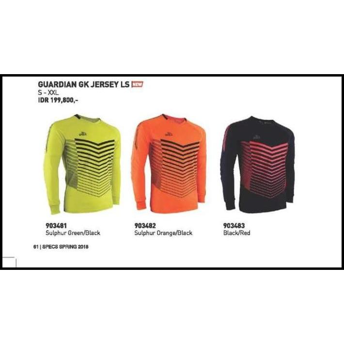 baju olahraga gym tangan panjang pria cowo specs guardian GK jersey ls best seller