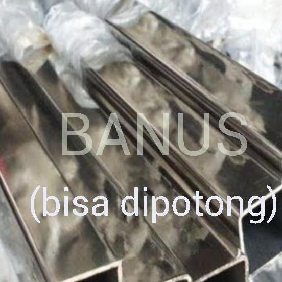 Pipa hollow stainless 30 x 60 x 1,5 mm / 3 cm x 6 cm pipa kotak hollo