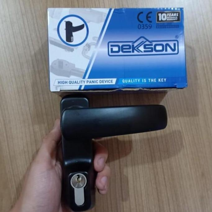 PANIC EXIT DEVICE HANDLE DEKKSON PD0701 BLACK TANPA BAR PANJANG