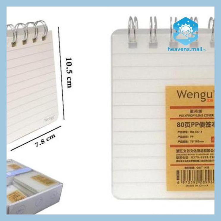 MEMO WENGU A7 BQ 027 ISI 80 LEMBAR RING ATAS BESI ( ALAT TULIS SEKOLAH KANTOR KAMPUS KULIAH )