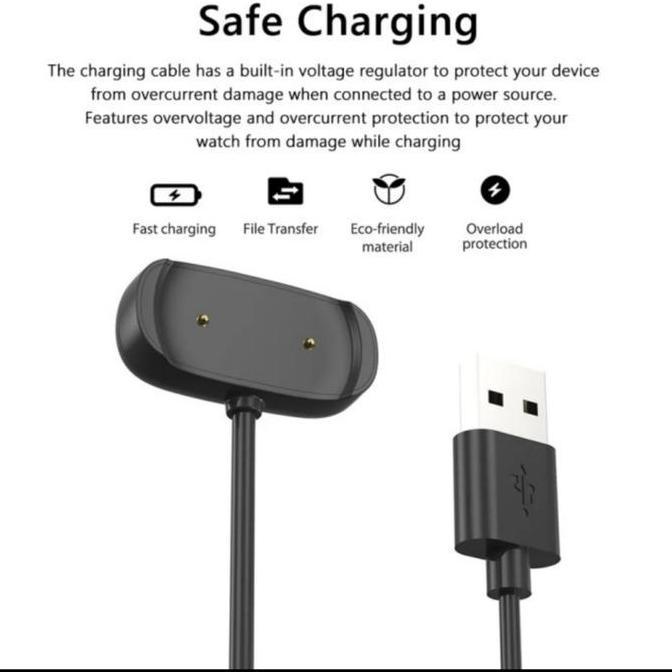 Kabel Charger Amazfit Bip U/U Pro/Bip 3/3 Pro/T-rex Pro/POP Pro