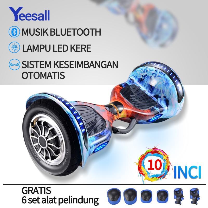 Smart Balance Wheel Mobil 10 Inch Dewasa Berjalan Dua Roda Somatosensori Portabel Listrik Paralel Mo