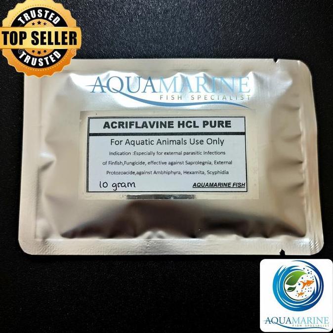 Ready stock ACRIFLAVINE HCL PURE OBAT BIANG ACRIFLAVINE MURNI untuk ikan insang parasit anti jamur b