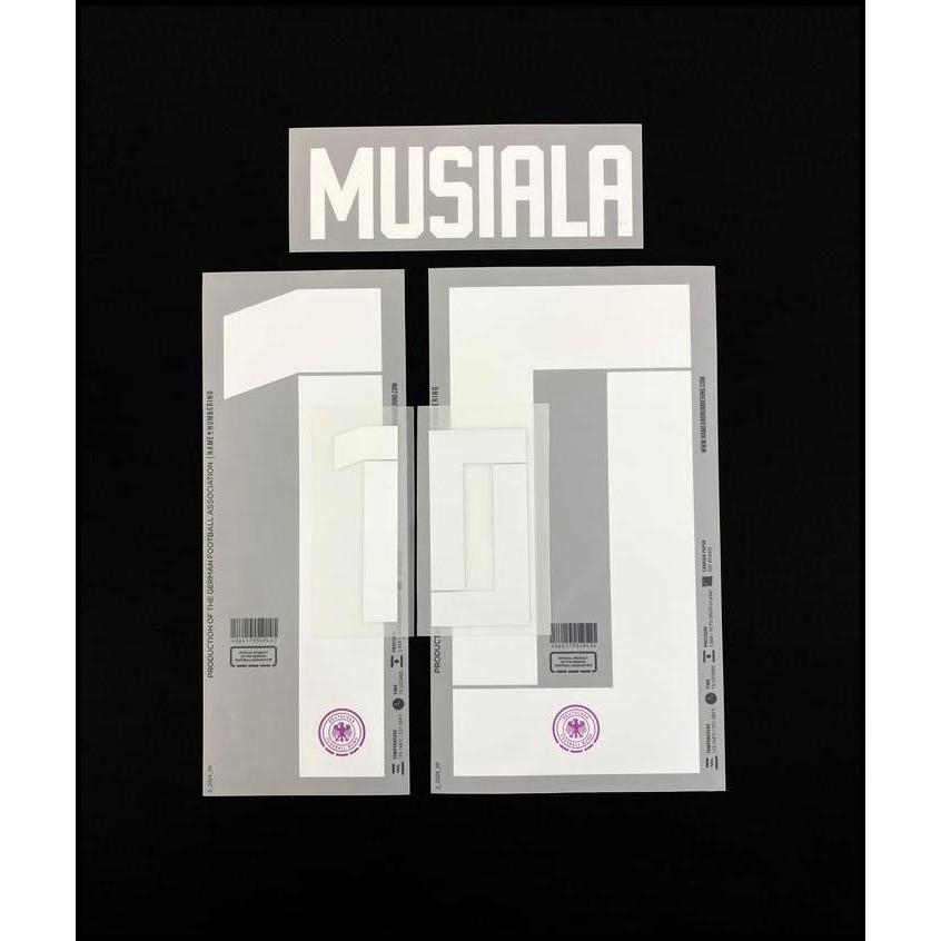 Nameset Jerman 2024 Away = MUSIALA (10). Original Nameset for Jersey. best seller