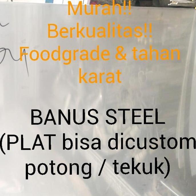 Plat stainless 304 4 mm / plat stainless sus 304 tebal 4 mm ss 304