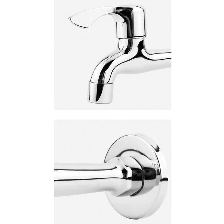 WALL TAP LONG DEKKSON WT 1202L CP Kran Tembok Panjang Dekson WT 1202 Long Wall Mounted Lever Handle 