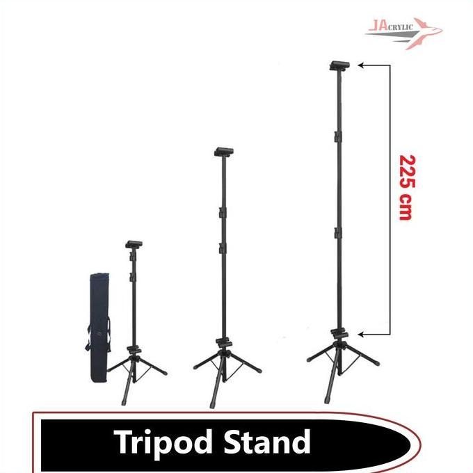 Tripod Banner / Tripod Stand Display / Tiang Barcode Peduli Lindungi murah
