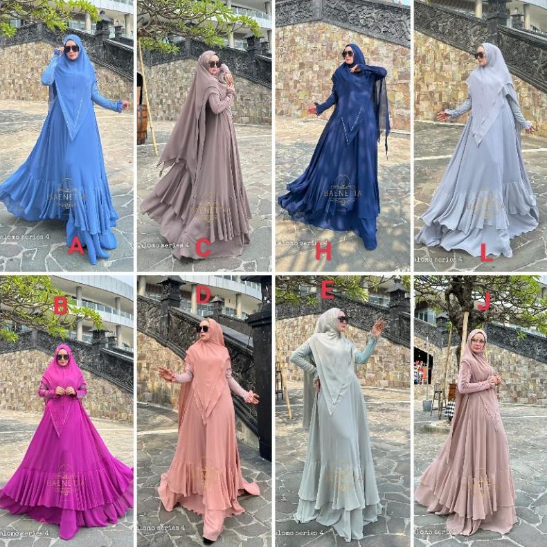 Gamis syar'i Lalomo series 4 by BAENETTA