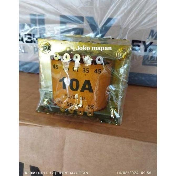 TERBARU - 10A CT 55V Trafo 10 Ampere Trafo 10A CT 55V Dutro