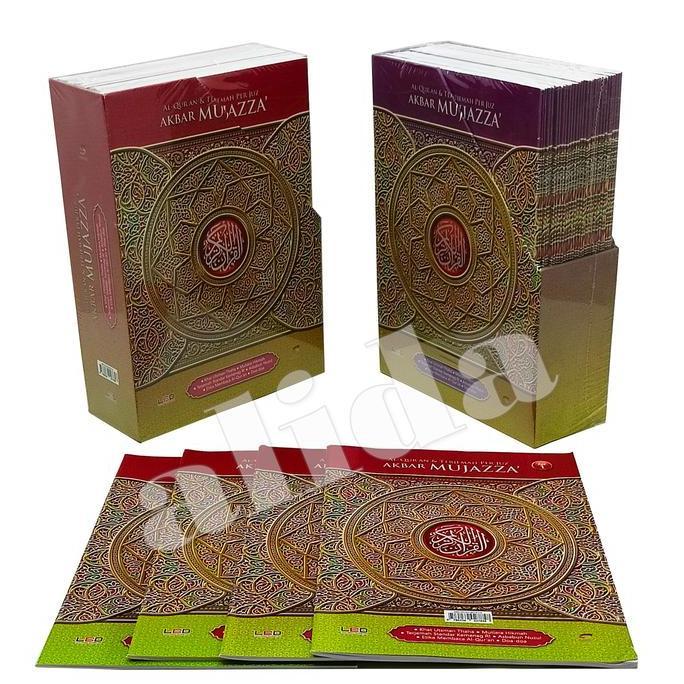 Alquran per Juz Terjemah Akbar Mujazza besar B5 Al-Quran isi 30 Juz