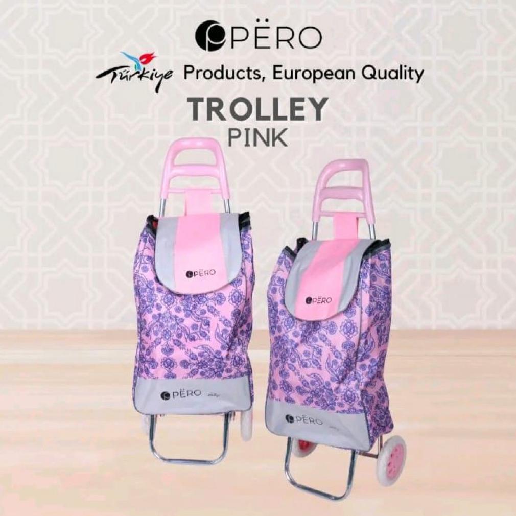 Pero Trolley Bag Tas Troli Belanja Tas Shopping Roda Trolley Shopping Bag with Handle Large Capacity