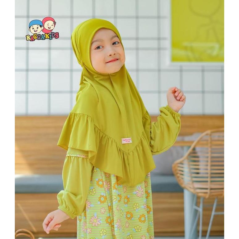 Raggakids gamis anak RG62 lime Terlaris