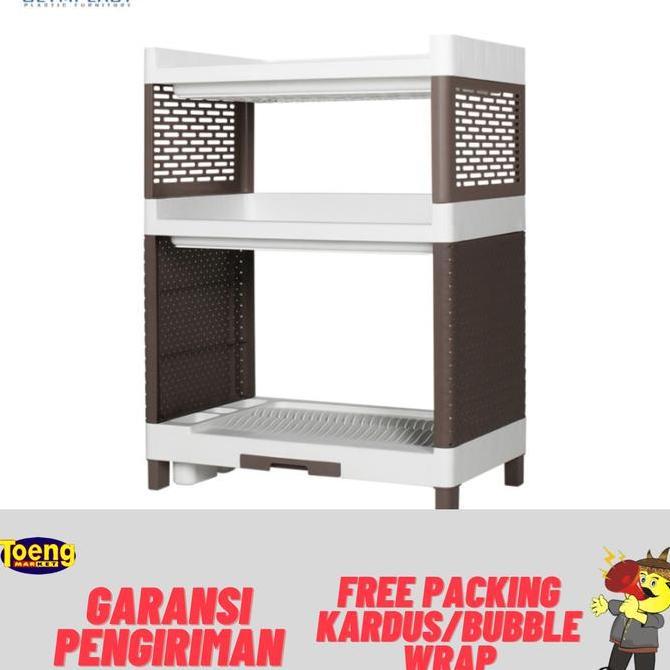 RAK KITCHEN SUSUN RSOK OLYMPLAST / RAK PIRING / RAK DAPUR OLYMPLAST