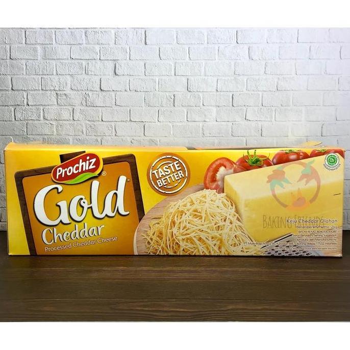 Prochiz Gold Cheddar 2 Kg / Keju Cheddar Prochiz Gold 2 Kg