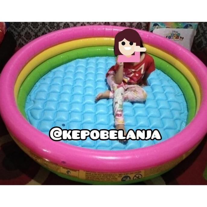 Diskon Kolam Bola Karet Besar/Kolam Renang Portable/ Intex Original Pelangi