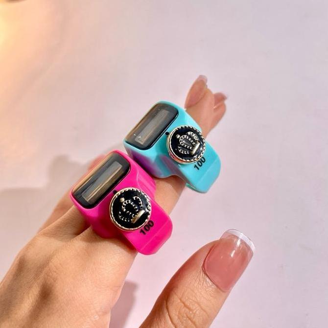 MM- Tasbih digital led ring Alarm Variasi tombol (beep per 100) tasbih dzikir muslim terbaru