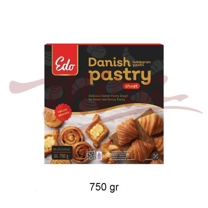 Edo Danish Pastry Sheet Frozen 750 gr