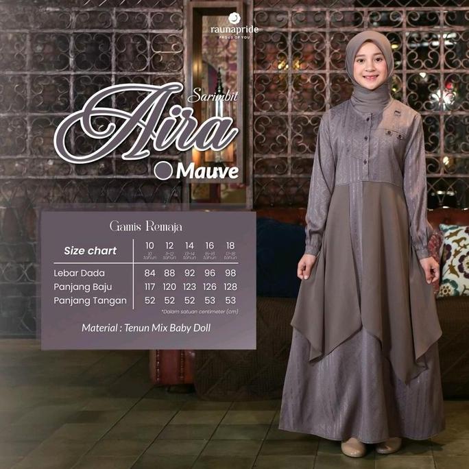 AIRA MAUVE Sarimbit Raunapride Lebaran Couple Keluarga Terlaris