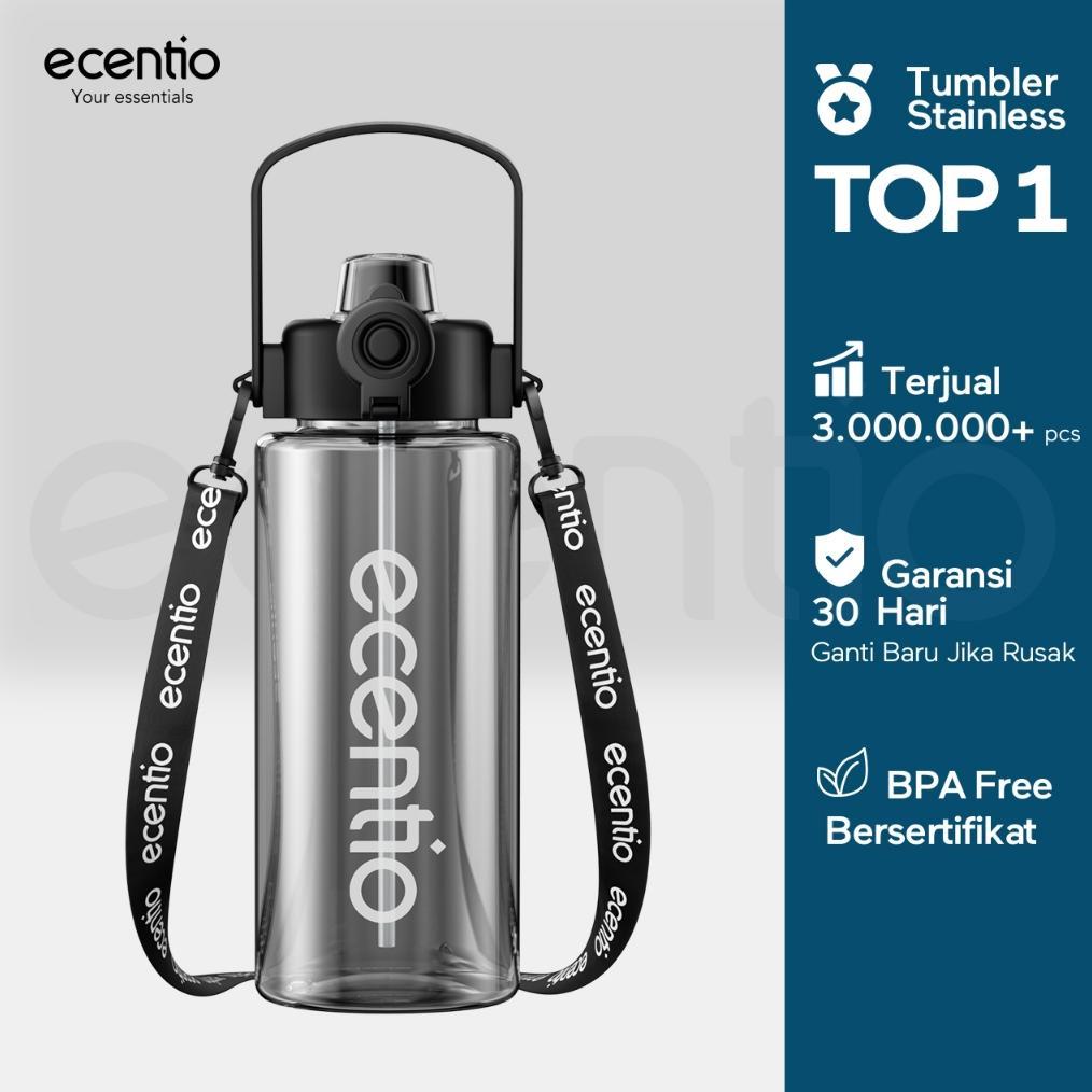 ecentio botol plastik 1100ml botol minum besar botol minum olahraga sport botol minum anak cowok