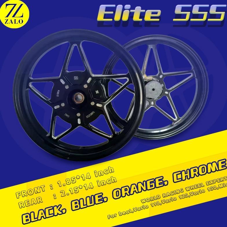 ZALO primium cnc velg ring 14 , Racing pelek motor for honda beat / scoopy / vario / mio sporty / sm