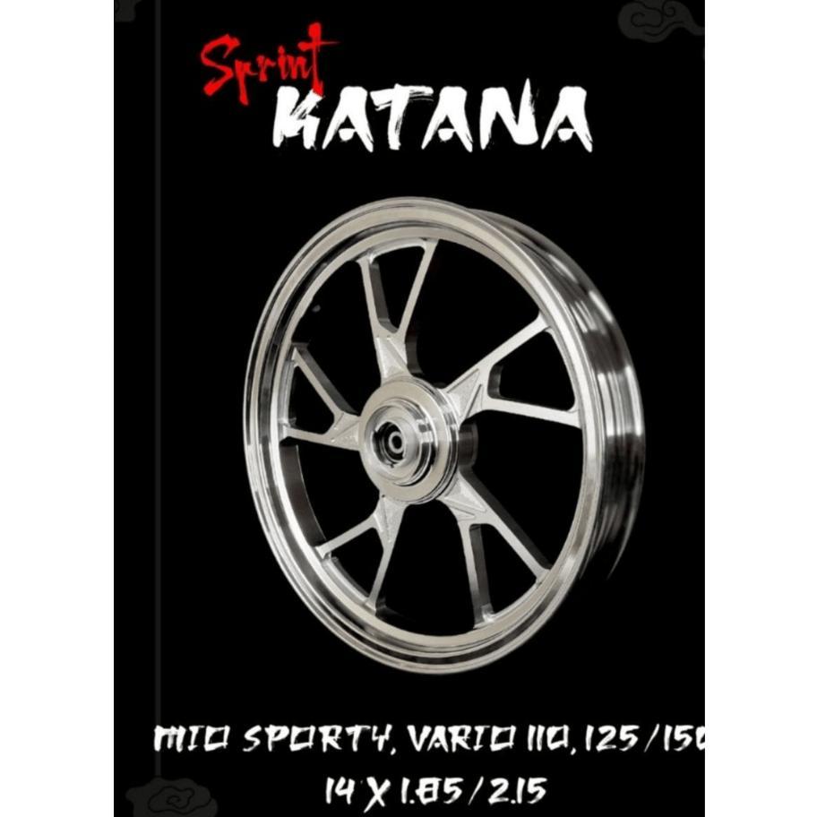 Vrossi Velg Venom Sprint KATANA 185/215x14 Mio Sporty Vario110/125/150 BEAT SCOOPY GENIO SPACY STYLO