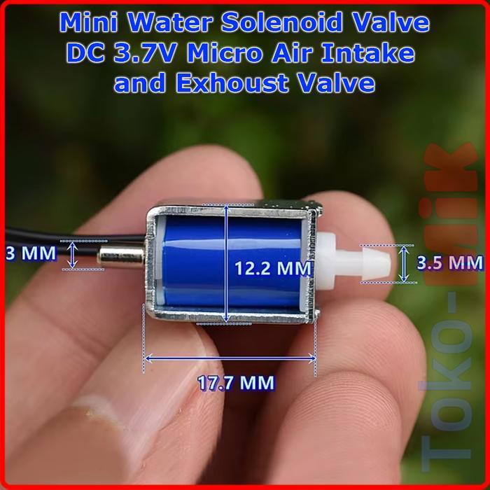 Mini Solenoid Valve Kran Air Udara Selenoid Cabang 3 T DC 3V-5V