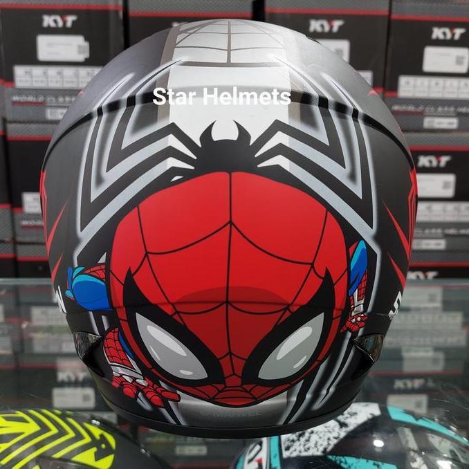 Helm Anak MDS R3 Junior Spiderman #6 Black Doff