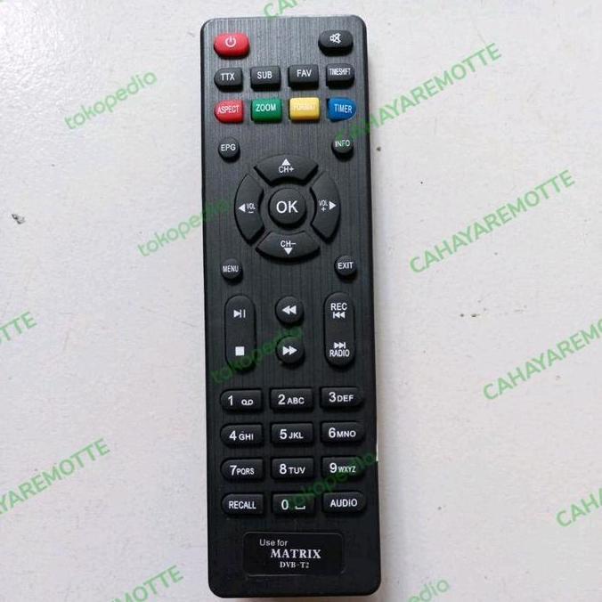 Remot STB Matrix DVB T2 Matrix Apple HD MERAH