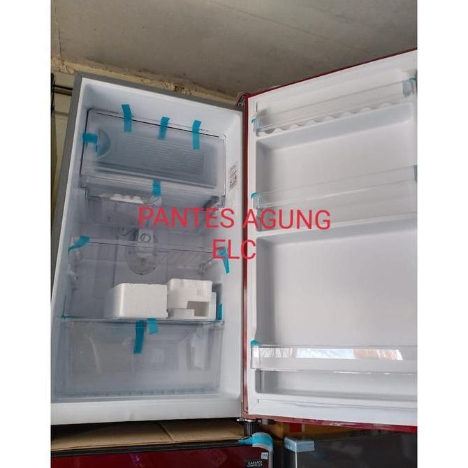 Lemari es kulkas polytron 1 pintu PRB 159 Merah / biru