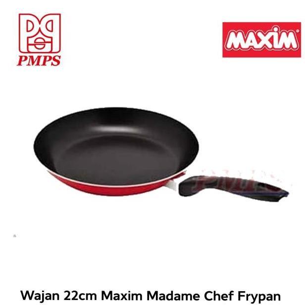 Wajan Fry Pan Kompor Induksi Kompor Listrik Maxim IH Gourmet 22cm