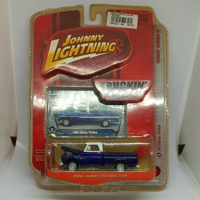johnny lightning 64 chevy pickup 1/64 diecast cat merintis (s)