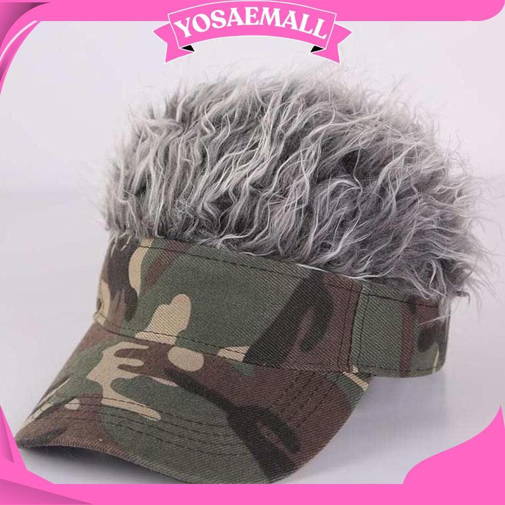 Topi Wig Model Rambut Pendek Pria Wanita Gaya Retro Hip-Hop Topi Wig Wibu Wig Korea Wig Rambut Bahan