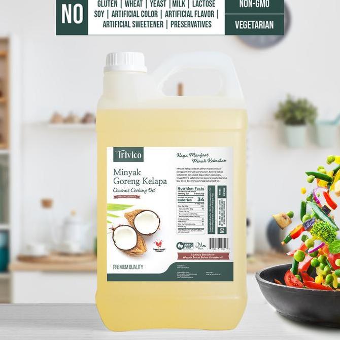 Trivico | Minyak Goreng 5 Liter | Minyak Masak Trivico | Minyak Goreng Kelapa Trivico 5000 ML | Coco