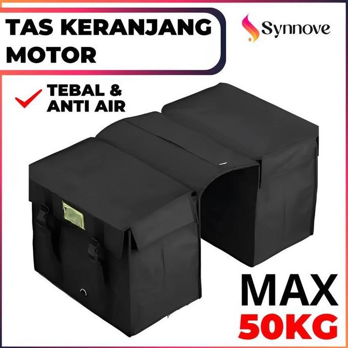 Tas Kurir Motor Tebal Anti Air Tas Obrok Motor Tas Samping Motor Belakang Side Bag Motor Tas Bronjon