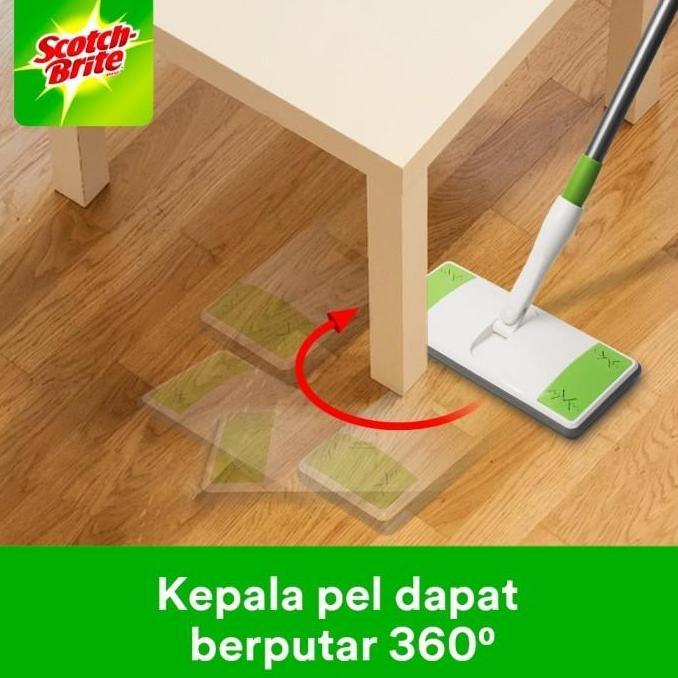 TERMURAH - EASY SWEEPER PLUS SET 3M / PEL - PELAN SCOTCH BRITE / PEL + TONGKAT