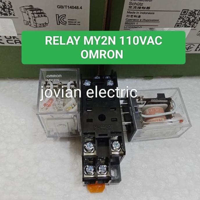 relay Omron my2 my2n 110vac plus socket PROMO