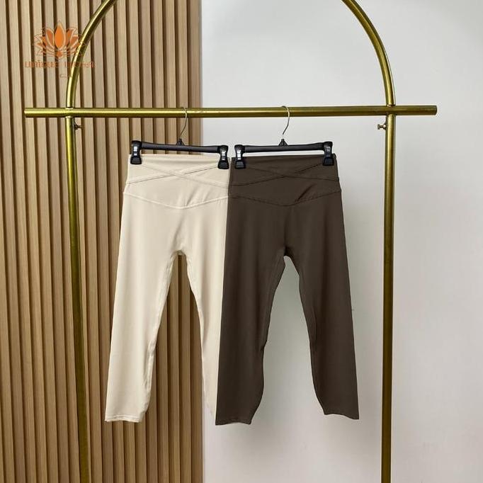 NEW LEGGING VIVIAN BK 1216 HITAM/LEGGING YOGA/ LEGGING SENAM 7/8 TERBARU ORI