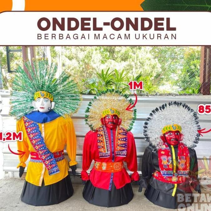 New- Ondel - Ondel 85cm Masuk Anak 2-3 Tahun / Ondel ondel bisa masuk anak anak / ondel ondel