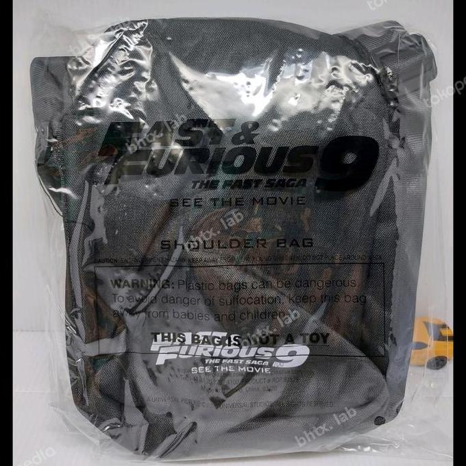 Shoulder Bag Fast & Furious 9 The Fast Saga Official Merchandise Tas