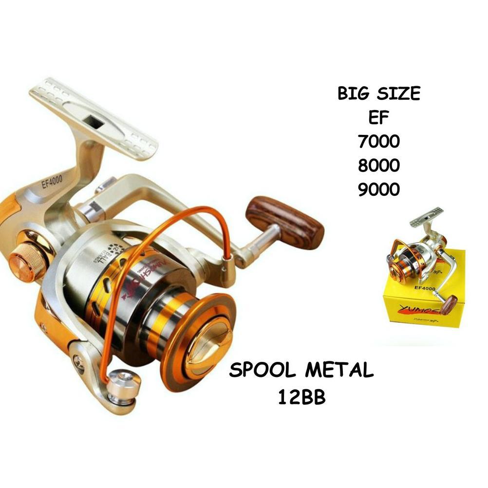 Unique - Reel Pancing Yumoshi Spool Metal Ukuran Besar Ef7000 Ef8000 Ef9000 12Bb - Birday Sale