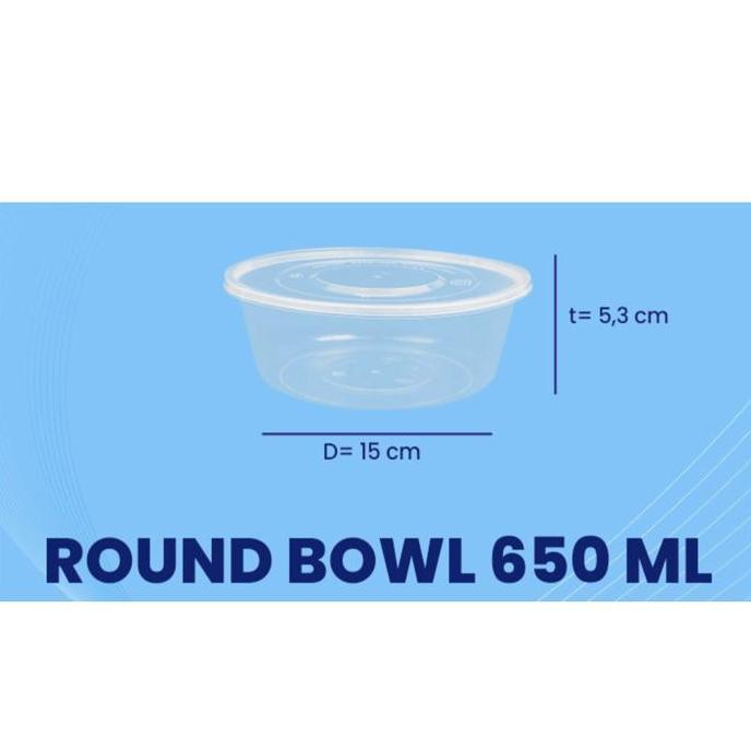 New- THINWALL ROUND 650ml / MANGKOK BULAT 650ml