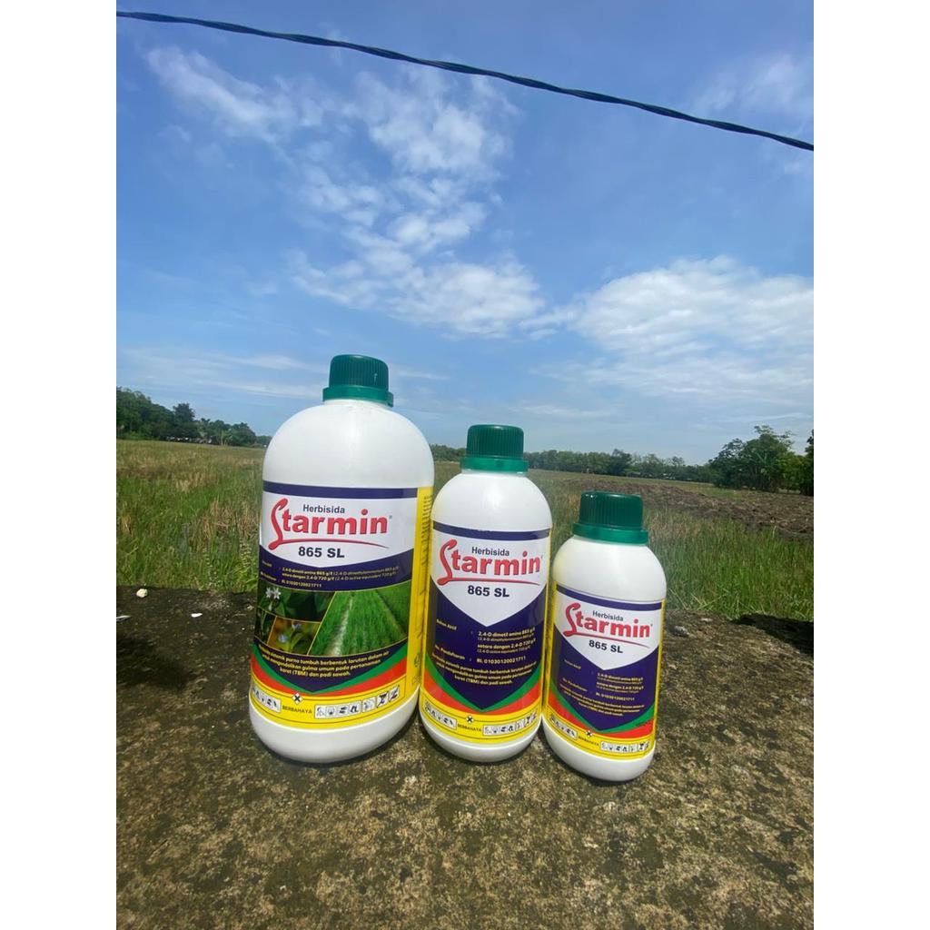 STARMIN 865 SL 2,4 DIMETIL AMINA 400 Ml Original PEMBASMI RUMPUT GULMA BERDAUN LEBAR DAN RUMPUT TEKI