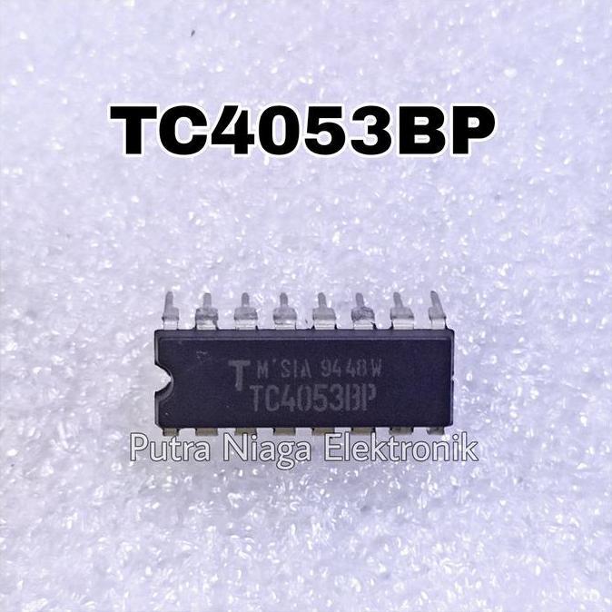 Baru (1) ic CD4053BE Dip 16 pin CD4053 / TC4053 / HEF4053 / HCF4053 putran1a Ayo Beli