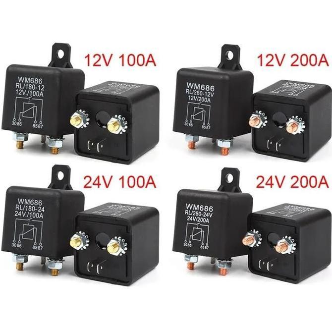 Relay Starting Relay 200A 100A 12V 24V 48V 60V Automotive Current TERBATAS