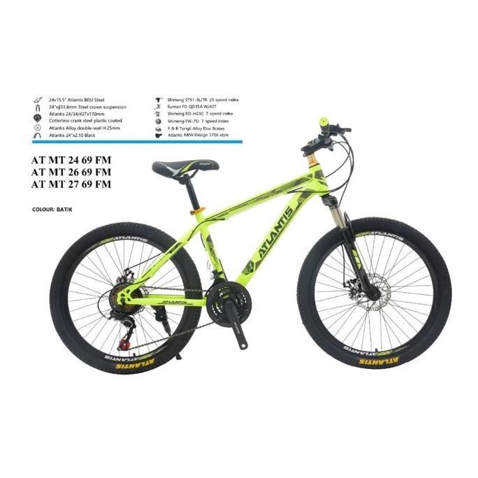 Terbaru Sepeda Gunung Mtb 26 Inch Atlantis Mt 26
