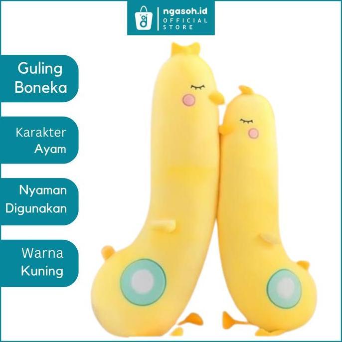 Ready Ngasoh.Id Bantal Toys Guling Boneka Tidur Ayam Kuning 50Cm / 70Cm Set Hadiah Dolls
